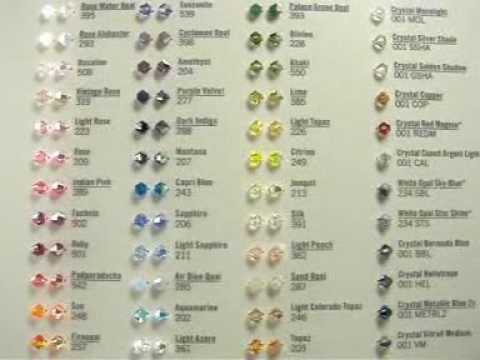 Swarovski Crystal Beads Shape and Color Cart - Crystallized Swarovski Elements