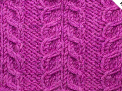 The Inverted Gull Cable Panel Stitch :: Knitting Stitch #522 :: Right Handed