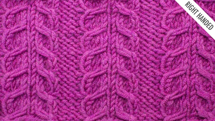 The Inverted Gull Cable Panel Stitch :: Knitting Stitch #522 :: Right Handed