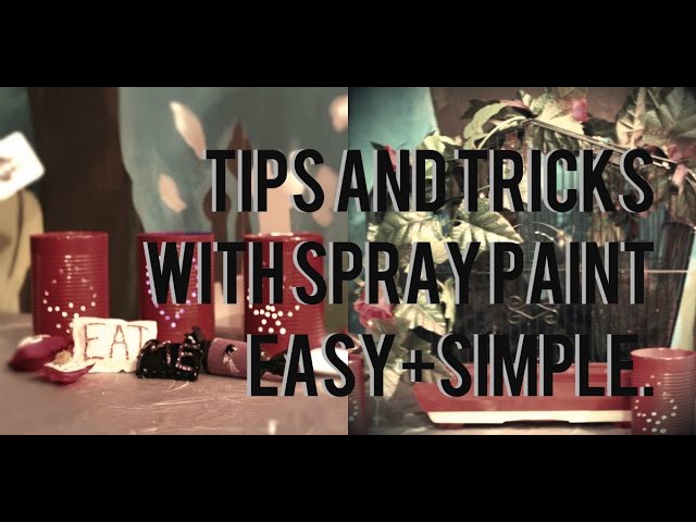 Tip & tricks with spray paint. DIY Alice in wonderland crafts.