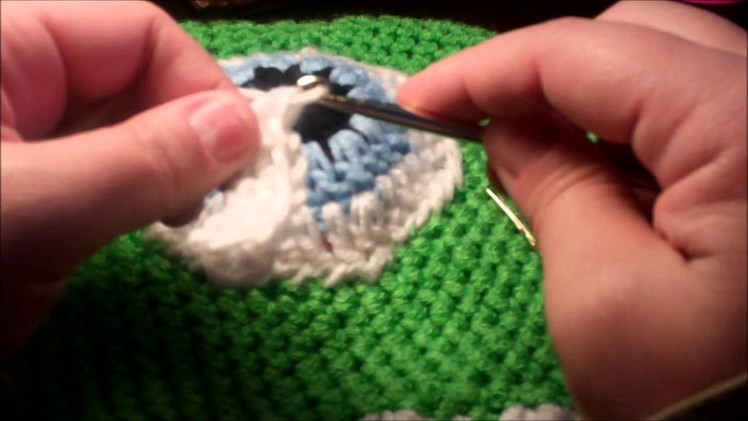 Tutorial Crochet Monster Inc. Mike Wazoski beanie