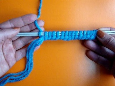 Урок 7 Двойной набор петель на спицы Кnitting cast on lesson