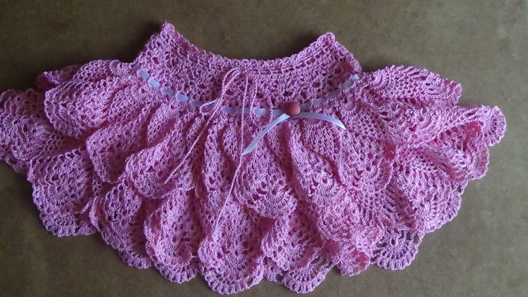 Юбочка крючком для девочки. Часть 3 . Skirt crochet for girl
