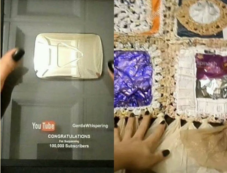 Back to Basics: YouTube Button & Crinkly Blanket. ASMR