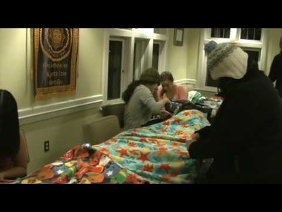 Creating Blankets for the Homeless
