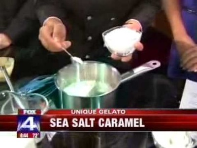 Cristiana teaches Good Day Dallas (FOX) viewers how to make Mediterranean Sea Salt Caramel Gelato