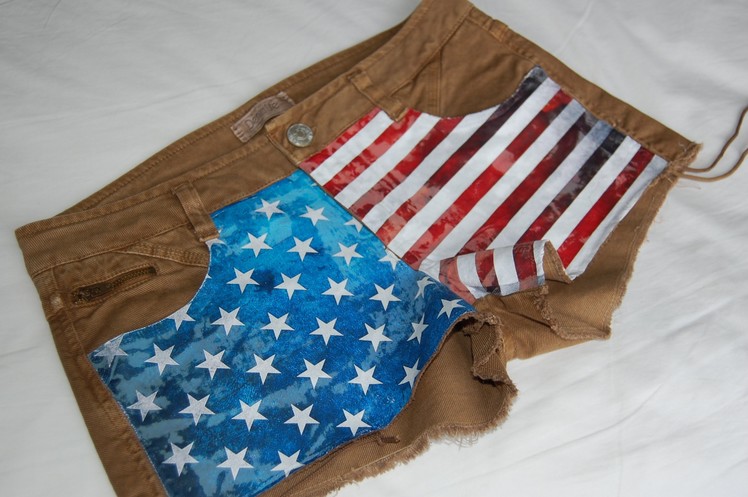 Diy American Flag Shorts (Inkjet Transfer Paper)