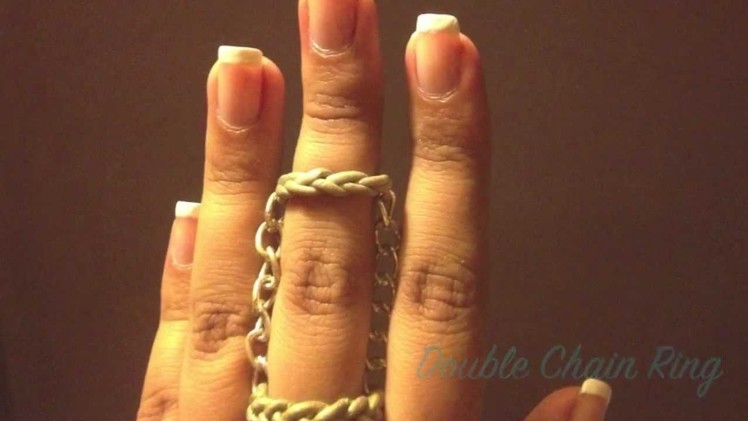 DIY| How to make Double Ring Chain | Polymer Clay