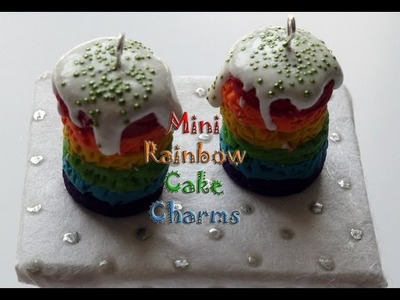 DIY: How To Make Polymer Clay Rainbow Cake Charms