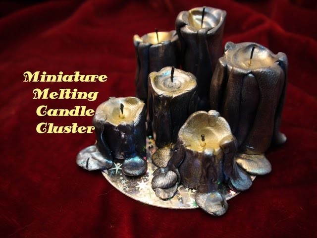 DIY: Miniature Melting Candle Cluster With Polymer Clay