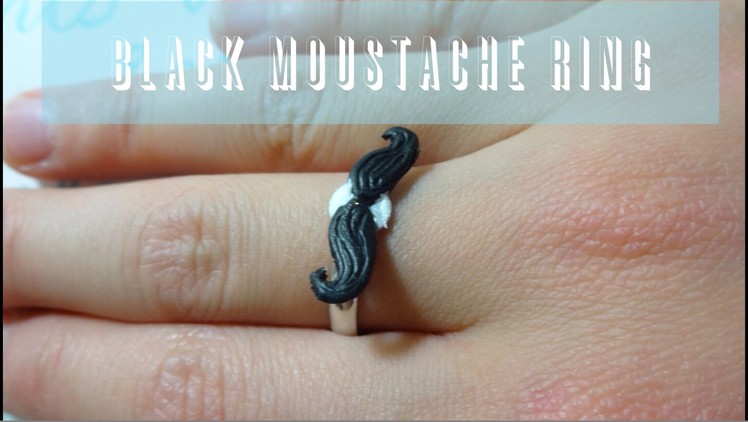 DIY Mustache Jewellery! (ring, bobby-pin, earrings). POLYMER CLAY