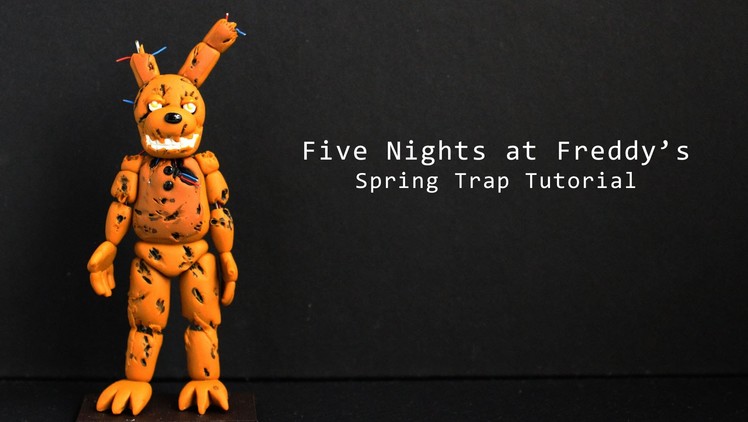 Five Nights at Freddy's 3 Springtrap Polymer Clay Tutorial |Collaboration with Nerdecrafter