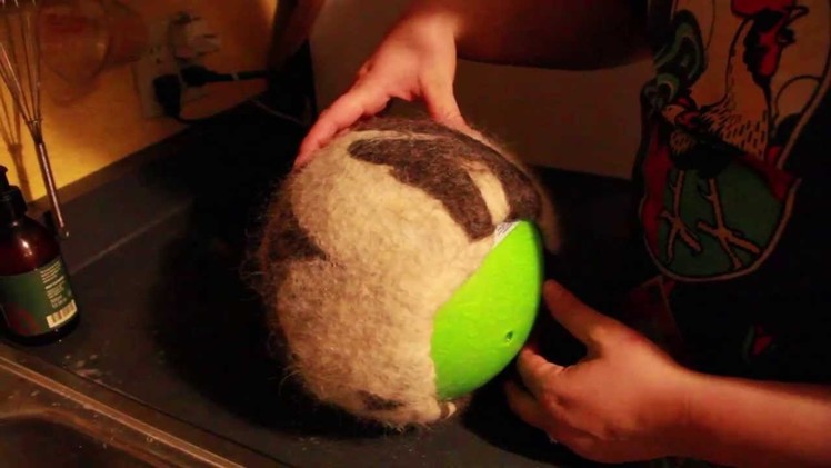 Hat Felting Process (on a Ball)