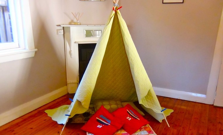 How to Build a teepee: Make your own indoor teepee or indoor cubby