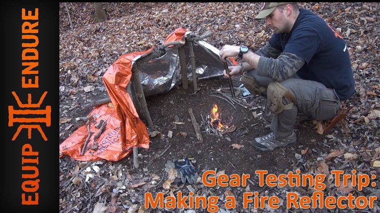 How to Make a Fire Reflector and Camp Cooking Set Up by Equip 2 Endure