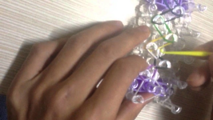 How to Make a Rainbow Loom Bracelet(Single) with Colorful Rubber Bands - Easy & Quick!