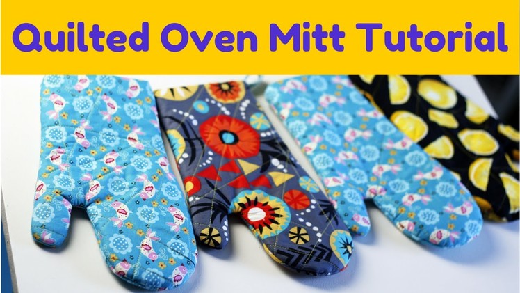 How to Make an Oven Mitt- FREE pattern & Tutorial