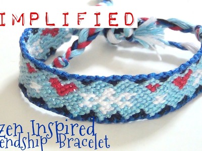 How to Make Friendship Bracelets ♥ Simplified Frozen Inspired Pattern