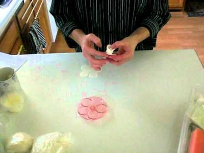 How to make quick gumpaste roses with the 5-petal cutter