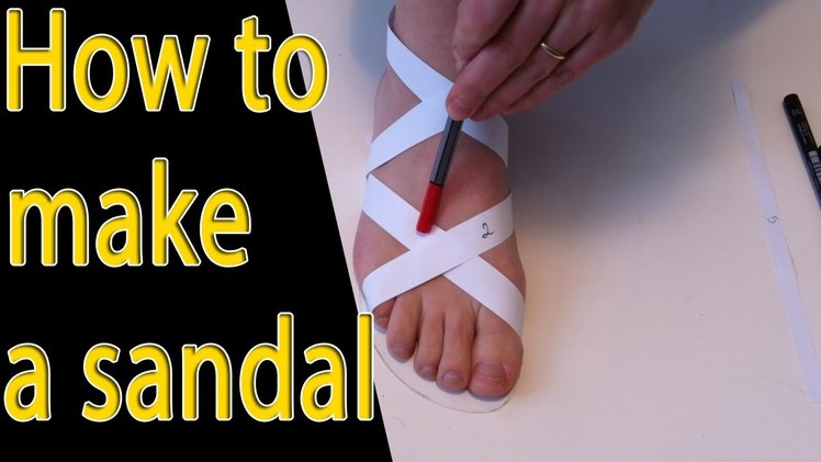 How to make shoes: How to make a shoe tutorial (sandal) -part 1