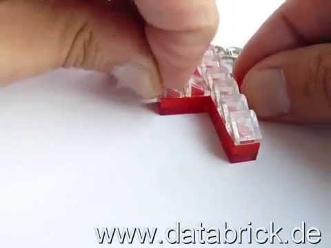 How to make y own lego® jewellery cross video tutorial step by step