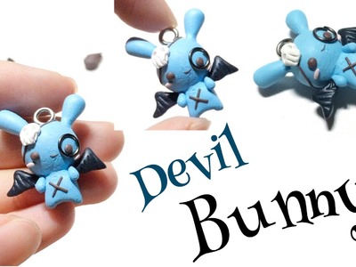 How To : Polymer Clay Devil Bunny Halloween Tutorial