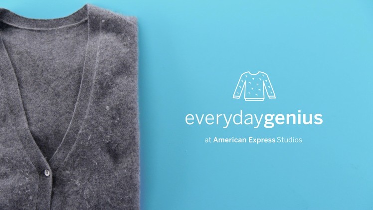 How to Remove Sweater Fuzz with a Razor | Everyday Genius with Kari Byron