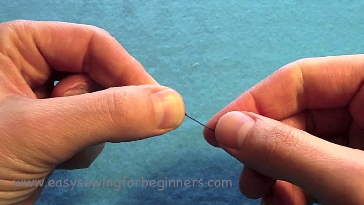 How to Tie a Knot in Thread : Sewing for Beginners