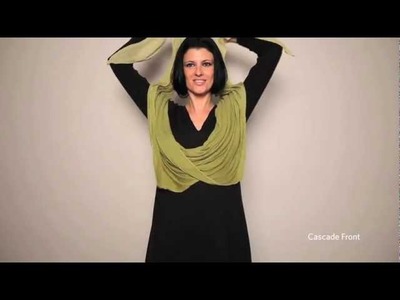 How to tie a scarf: EILEEN FISHER Resort 2011