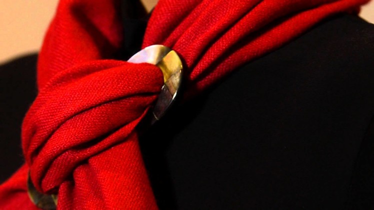 How to tie Scarf Ring - Basic Slide Knot