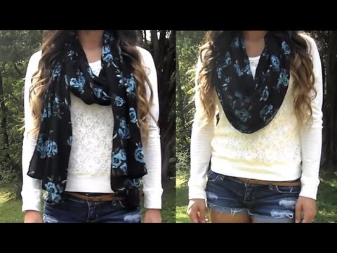 HOW TO. Turn Your Scarf into an Infinity Scarf (No Sew)