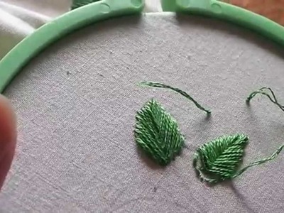 Learn Hand Embroidery with Me: Stitches, Part 3 (fishbone stitch and french knot)