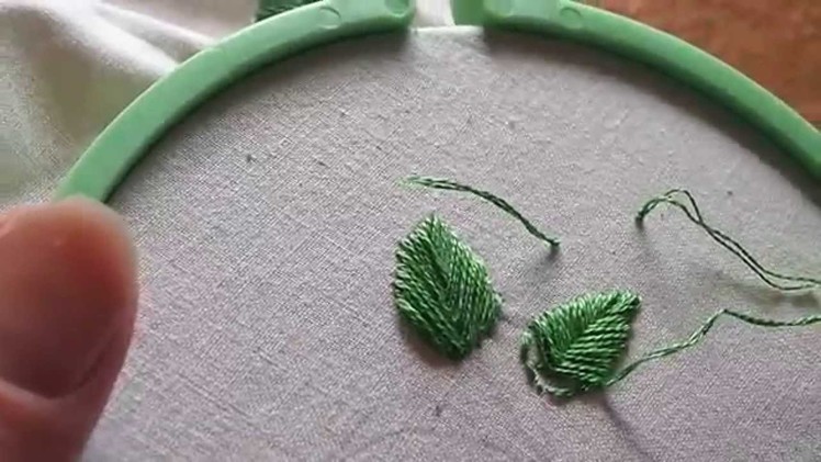 Learn Hand Embroidery with Me: Stitches, Part 3 (fishbone stitch and french knot)