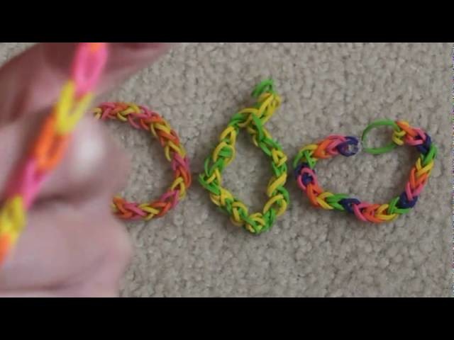 Lesson 1: How to make a "Single" rubber band bracelet