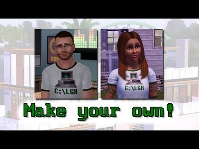LGR - Sims 3 Tutorial: How To Make Your Own Shirts & Install Custom Content