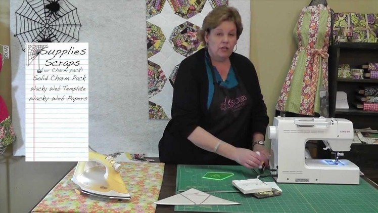 Make a Spiderweb Quilt with the Wacky Web Template