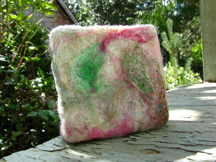 Making Wool Felt Soap with Carded Art Batts