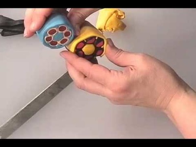 Polymer Clay Caned Beads Part 4