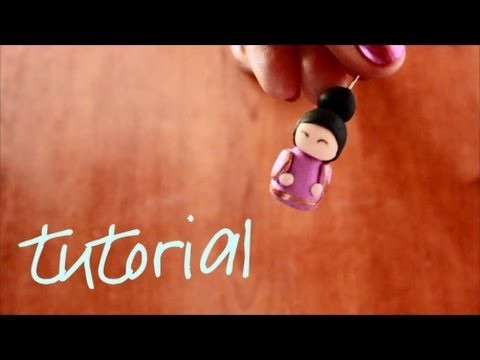 Polymer clay tutorial: china doll #2. Fimo tutorial: bambolina #2