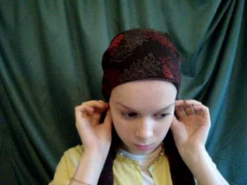 Simple Braid Crown head scarf look