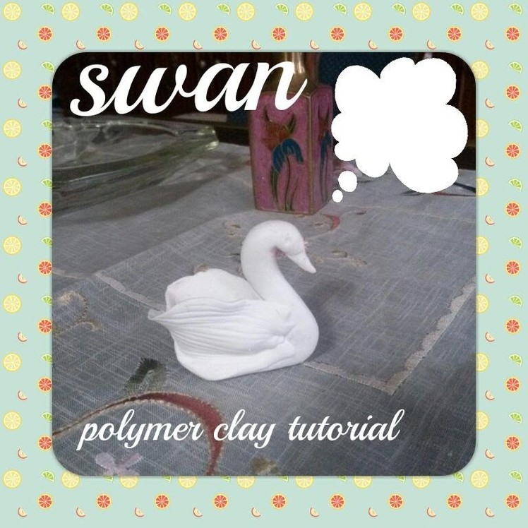 Swan Figurine- Polymer clay tutorial. Easy. DIY