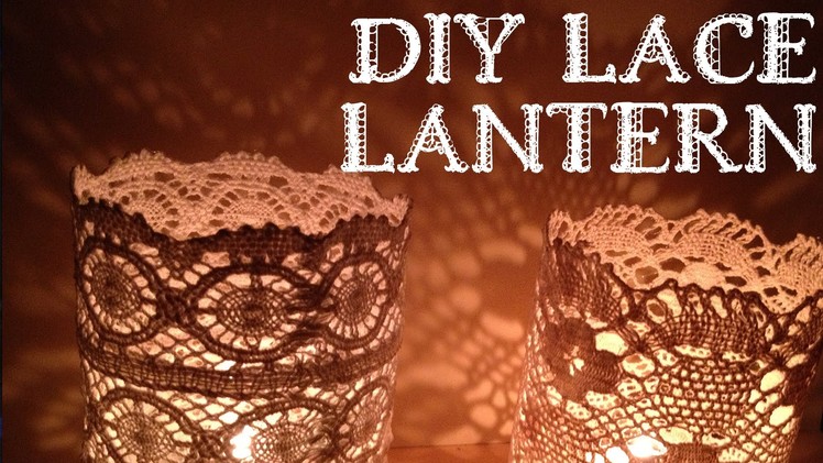 Tutorial: DIY lace lantern, doily lantern