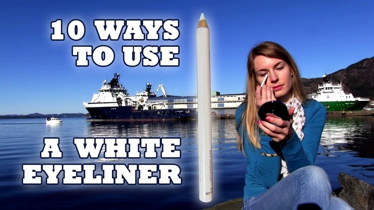 White Eyeliner! 10 White Eyeliner Uses! How to Brighten Eyes and Face.