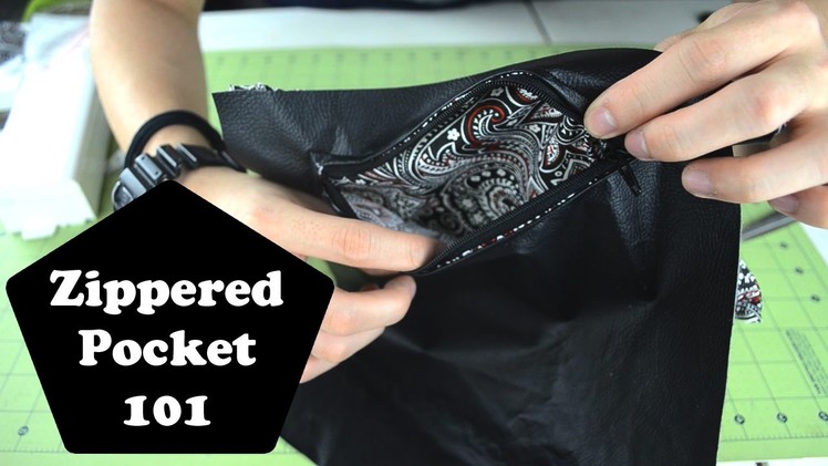 Zippered Pockets 101: How to sew and make a zippered pocket