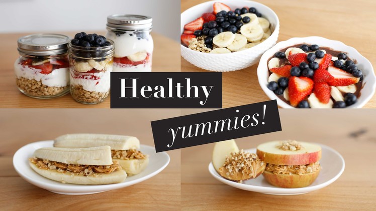 3 Simple Healthy Breakfast Snacks | Acai Bowl & Fruit Sandwiches! by ANNEORSHINE