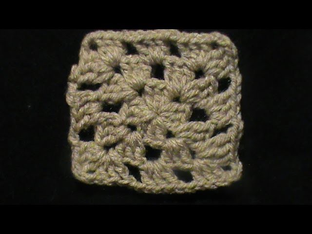 Cómo tejer un #Granny square o cuadrado a #crochet .