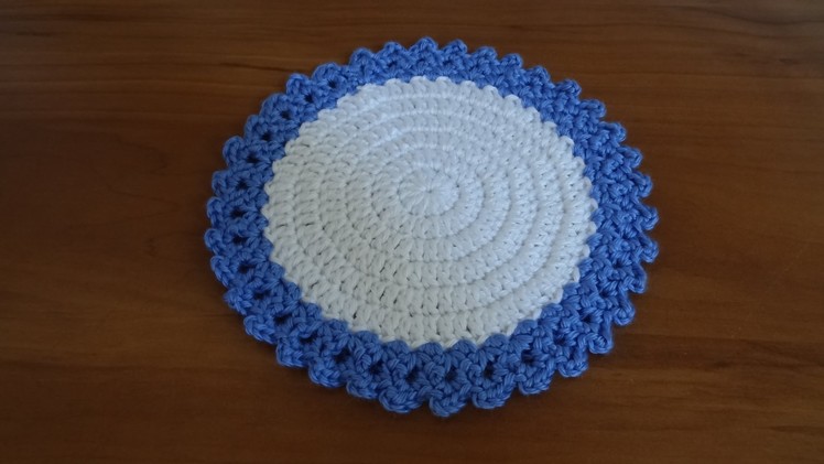 Crochet a teapot coaster