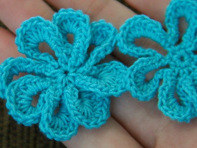 Crochet Flower Tutorial #6