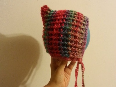 #Crochet Pixie Style Bonnet Hat #TUTORIAL