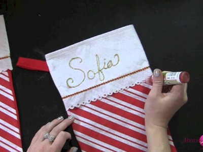 Day 9 of 12 Days Extravaganza! DIY Personalized Christmas Stockings